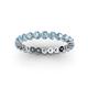 3 - Valerie 2.70 mm Aquamarine Eternity Band 