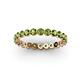 3 - Valerie 2.70 mm Peridot Eternity Band 