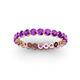 3 - Valerie 2.70 mm Amethyst Eternity Band 