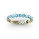 3 - Valerie 2.70 mm Blue Topaz Eternity Band 