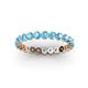 3 - Valerie 2.70 mm Blue Topaz Eternity Band 
