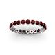 3 - Valerie 2.70 mm Red Garnet Eternity Band 