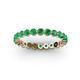 3 - Valerie 2.70 mm Emerald Eternity Band 