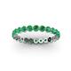 3 - Valerie 2.70 mm Emerald Eternity Band 