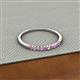 2 - Clara 2.00 mm Pink Sapphire and Diamond 10 Stone Wedding Band 