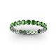 3 - Valerie 3.00 mm Green Garnet Eternity Band 