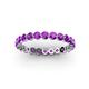 3 - Valerie 3.00 mm Amethyst Eternity Band 