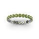3 - Valerie 3.00 mm Peridot Eternity Band 