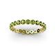 3 - Valerie 3.00 mm Peridot Eternity Band 