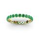 3 - Valerie 3.00 mm Emerald Eternity Band 