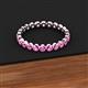 3 - Valerie 3.00 mm Pink Sapphire Eternity Band 