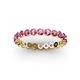 3 - Valerie 3.00 mm Pink Tourmaline Eternity Band 