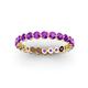 3 - Valerie 3.00 mm Amethyst Eternity Band 