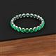 3 - Valerie 3.00 mm Emerald Eternity Band 