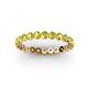 3 - Valerie 3.00 mm Yellow Diamond Eternity Band 