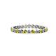1 - Valerie 2.40 mm Yellow and White Diamond Eternity Band 