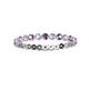 2 - Valerie 2.40 mm Amethyst and Diamond Eternity Band 