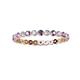 2 - Valerie 2.40 mm Amethyst and Diamond Eternity Band 