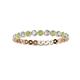 2 - Valerie 2.40 mm Peridot and Diamond Eternity Band 
