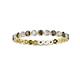 2 - Valerie 2.40 mm Smoky Quartz and Diamond Eternity Band 