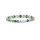 2 - Valerie 2.40 mm Green Garnet and Diamond Eternity Band 