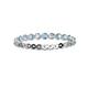 2 - Valerie 2.40 mm Aquamarine and Diamond Eternity Band 