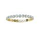 2 - Valerie 2.40 mm Aquamarine and Diamond Eternity Band 