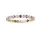 2 - Valerie 2.40 mm Amethyst and Diamond Eternity Band 