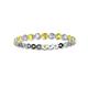 2 - Valerie 2.40 mm Yellow Sapphire and Diamond Eternity Band 