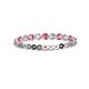 2 - Valerie 2.40 mm Pink Tourmaline and Diamond Eternity Band 