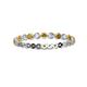 2 - Valerie 2.40 mm Citrine and Diamond Eternity Band 
