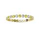 2 - Valerie 2.40 mm Yellow and White Diamond Eternity Band 