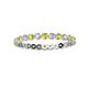 2 - Valerie 2.40 mm Yellow and White Diamond Eternity Band 