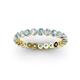 2 - Valerie 2.70 mm Aquamarine and Diamond Eternity Band 