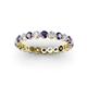 2 - Valerie 2.70 mm Iolite and Diamond Eternity Band 