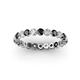 2 - Valerie 2.70 mm Black and White Diamond Eternity Band 
