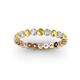 2 - Valerie 2.70 mm Yellow Sapphire and Diamond Eternity Band 