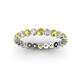 2 - Valerie 2.70 mm Yellow and White Diamond Eternity Band 