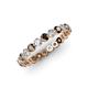 3 - Valerie 2.70 mm Smoky Quartz and Diamond Eternity Band 