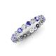 3 - Valerie 2.70 mm Tanzanite and Diamond Eternity Band 