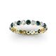 2 - Valerie 3.00 mm London Blue Topaz and Diamond Eternity Band 