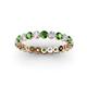 2 - Valerie 3.00 mm Green Garnet and Diamond Eternity Band 