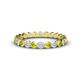1 - Valerie 3.00 mm Yellow and White Diamond Eternity Band 