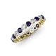 3 - Valerie 3.00 mm Blue Sapphire and Diamond Eternity Band 