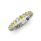 3 - Valerie 3.00 mm Yellow Sapphire and Diamond Eternity Band 