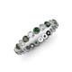 3 - Valerie 3.00 mm Diamond and Lab Created Alexandrite Eternity Band 