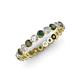 3 - Valerie 3.00 mm Diamond and Lab Created Alexandrite Eternity Band 