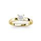 3 - Annora Princess Cut Lab Created White Sapphire Solitaire Engagement Ring 