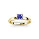 3 - Annora Princess Cut Tanzanite Solitaire Engagement Ring 