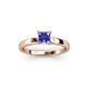 3 - Annora Princess Cut Tanzanite Solitaire Engagement Ring 